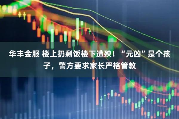 华丰金服 楼上扔剩饭楼下遭殃！“元凶”是个孩子，警方要求家长严格管教