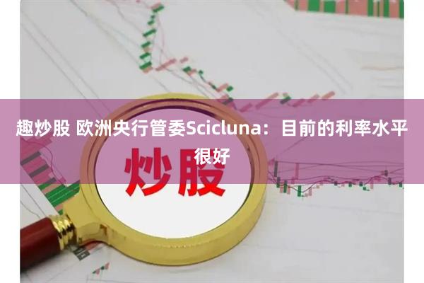 趣炒股 欧洲央行管委Scicluna：目前的利率水平很好